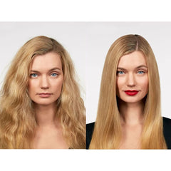 Smooth, shiny, frizz-free finish achieved with Keratin Research treatment.