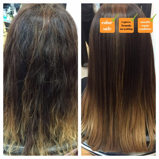 Kerazon Buriti Liss application glide shows smooth coverage for even results