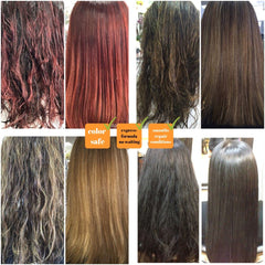 Kerazon Professional applying treatment on hair during an at-home routine