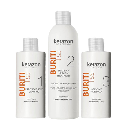 Kerazon Professional clarifying shampoo bottle for preparing color-treated hair