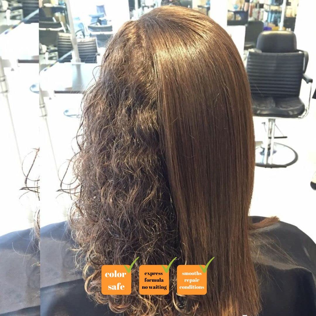 Kerazon Professional hair shine after-treatment closeup of glossy strands