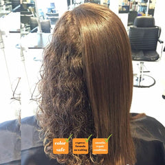 Kerazon Professional hair shine after-treatment closeup of glossy strands