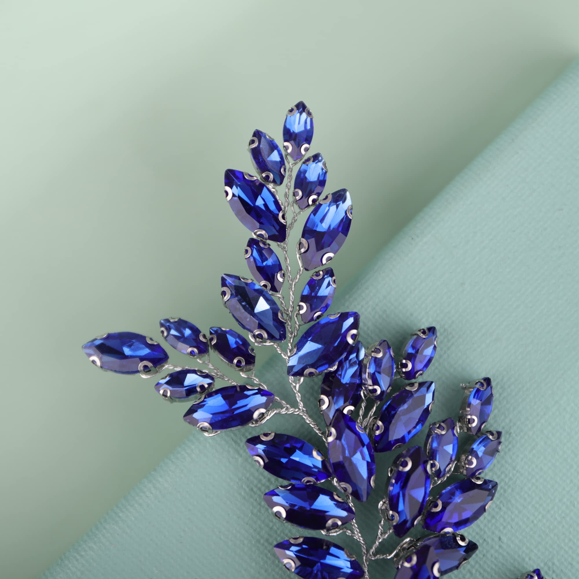 Kercisbeauty blue hair jewelry for sophisticated updos