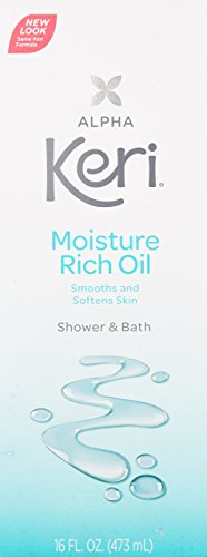 Keri Alpha Keri oil bath splash demonstrates moisturizing bath use