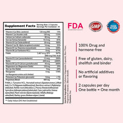 Kerotin Hair Growth label information emphasizing saw palmetto and plant nutrients