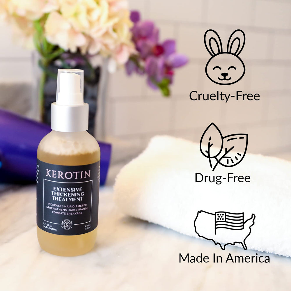 Product box and bottle highlight heat protection during styling.