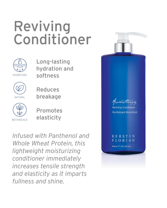 Pump-top bottle of Kerstin Florian Reviving Conditioner for easy daily use.