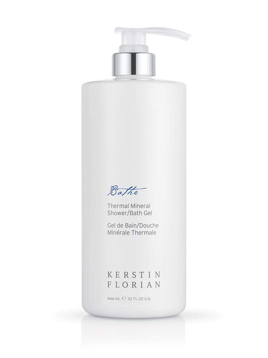 Kerstin Florian thermal mineral shower gel bottle for refreshing, hydrating daily skin care
