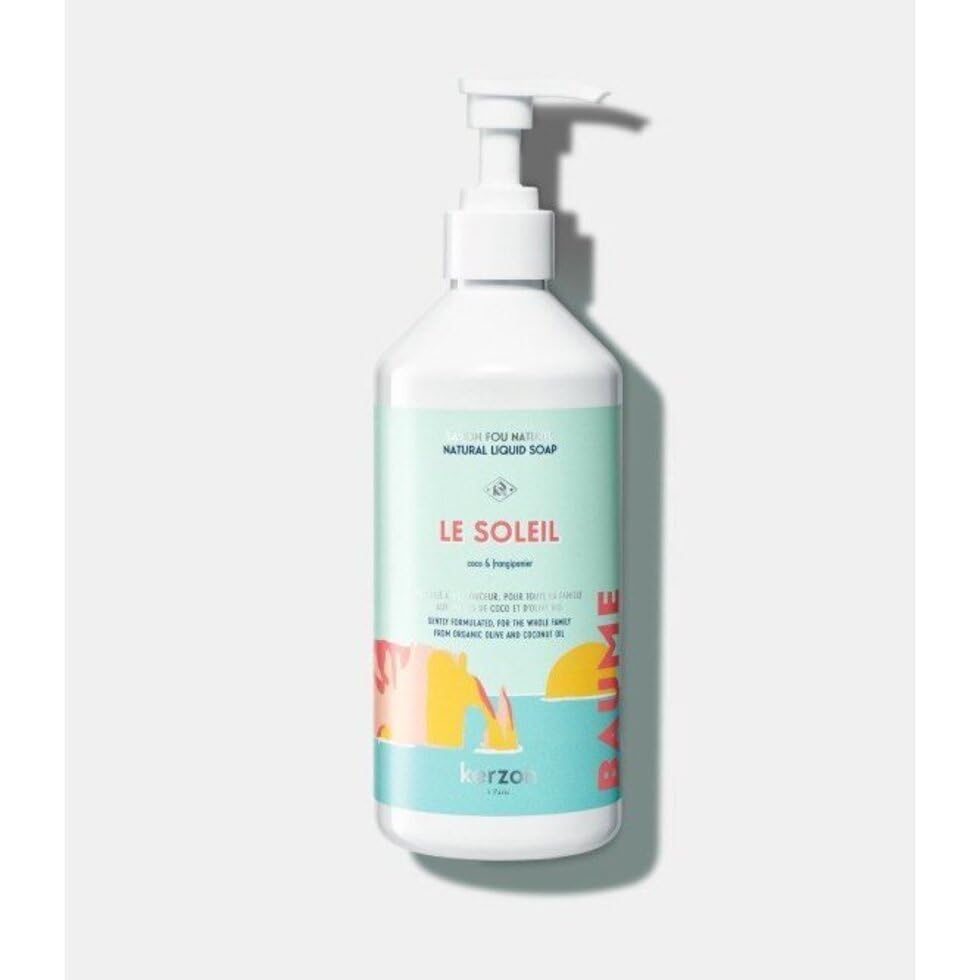 Kerzon Liquid Soap Le Soleil bottle with refined fragrance for everyday hand cleansing