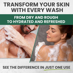KESMEDIK Tea Tree Body Wash foaming-lather provides rich foam for refreshing cleansing.