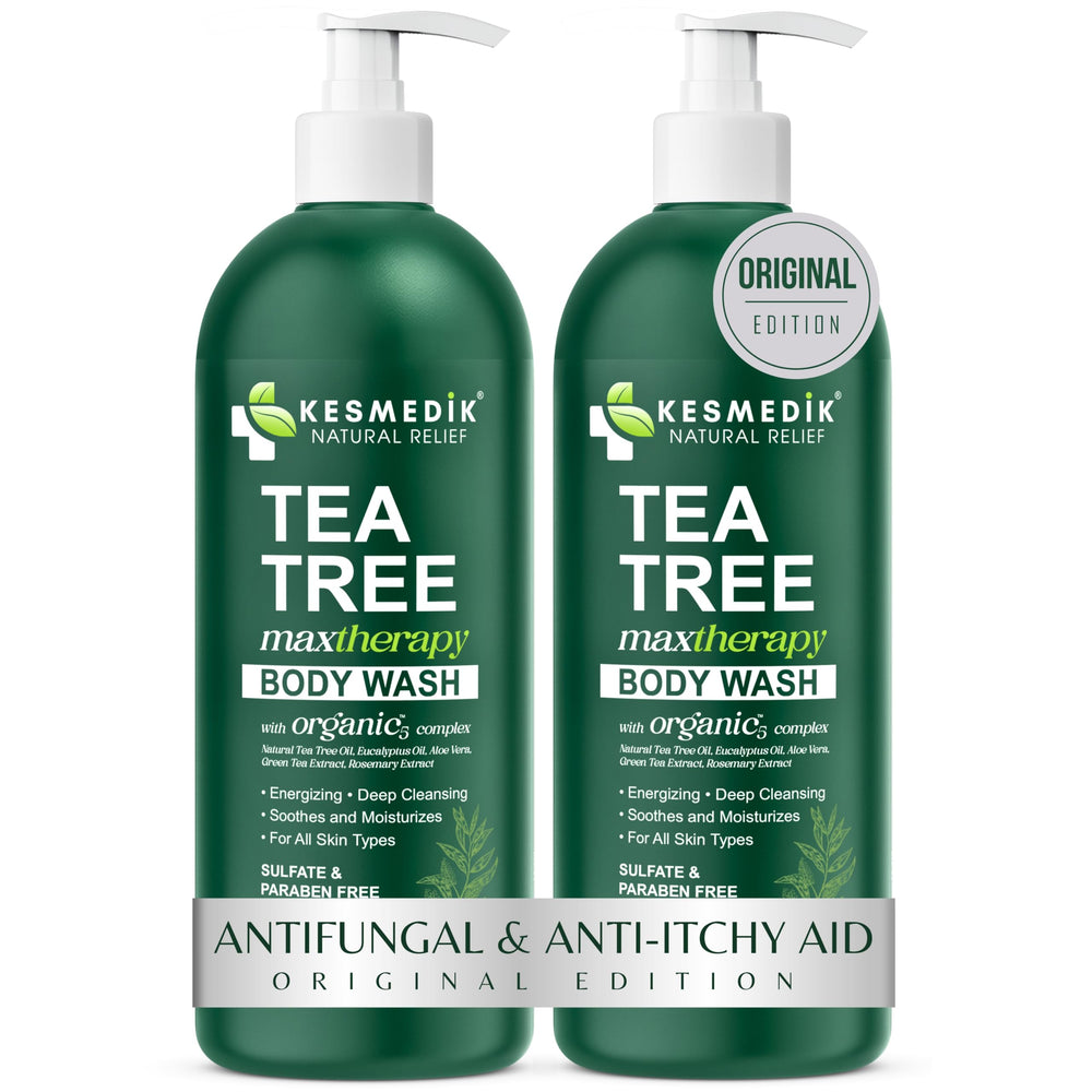 KESMEDIK Tea Tree Body Wash sensitive-skin formula for daily cleansing.