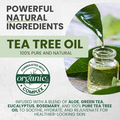 KESMEDIK Tea Tree Body Wash two-pack packaging for value and routine.