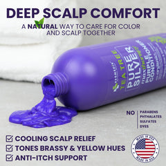 KESMEDIK Tea Tree Purple Conditioner on hair reveals silky shine and softness