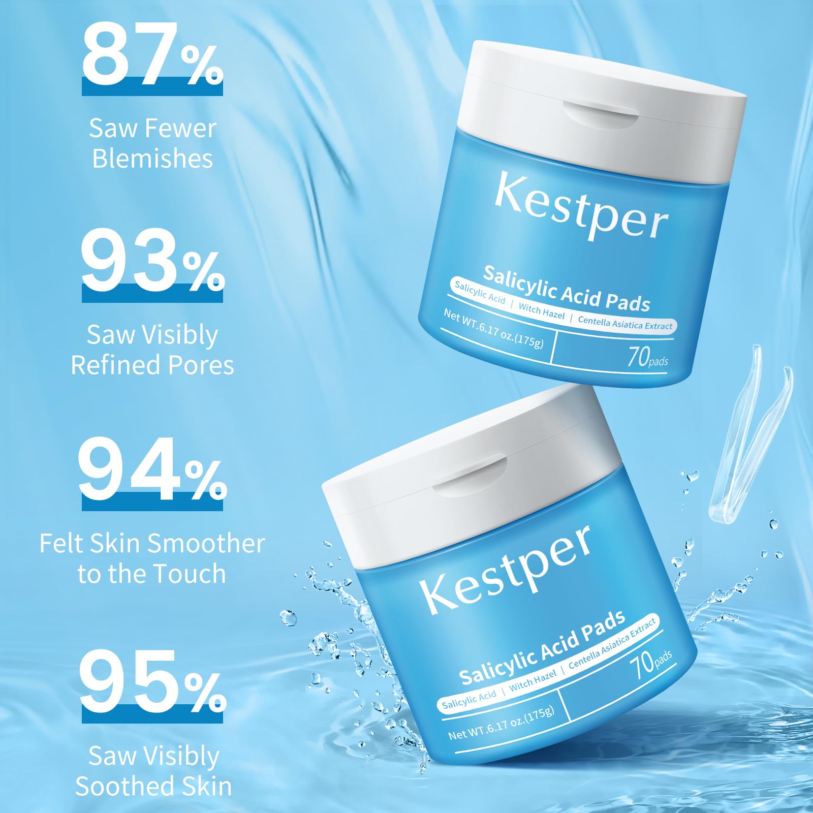 Kestper Pore-clearing action closeup during application for a clearer look.