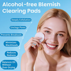 Kestper Witch Hazel Pads closeup emphasizing gentle toning and redness calming properties.