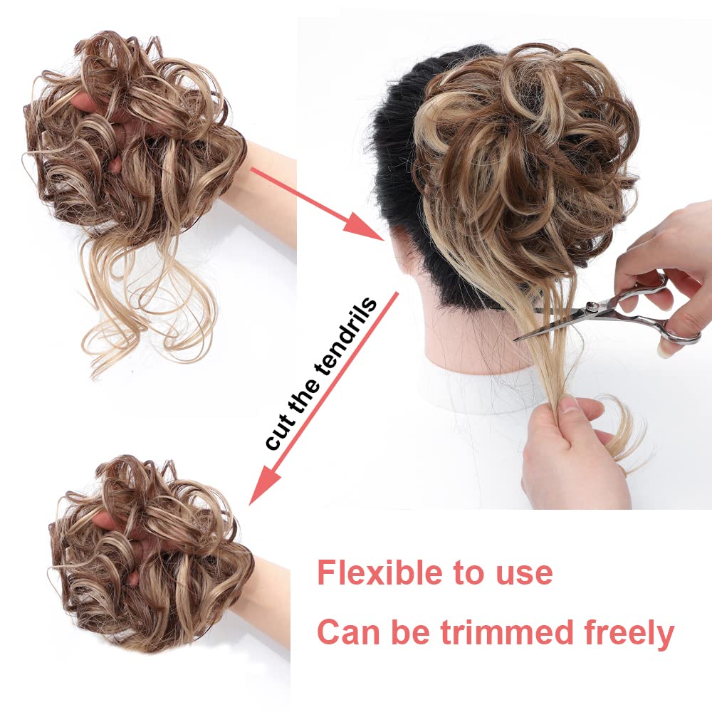 KETHBE 8-inch long wavy tendrils for versatile styling options.