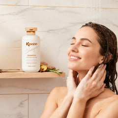 Pump dispenser on Kevabin bottle for easy daily application.