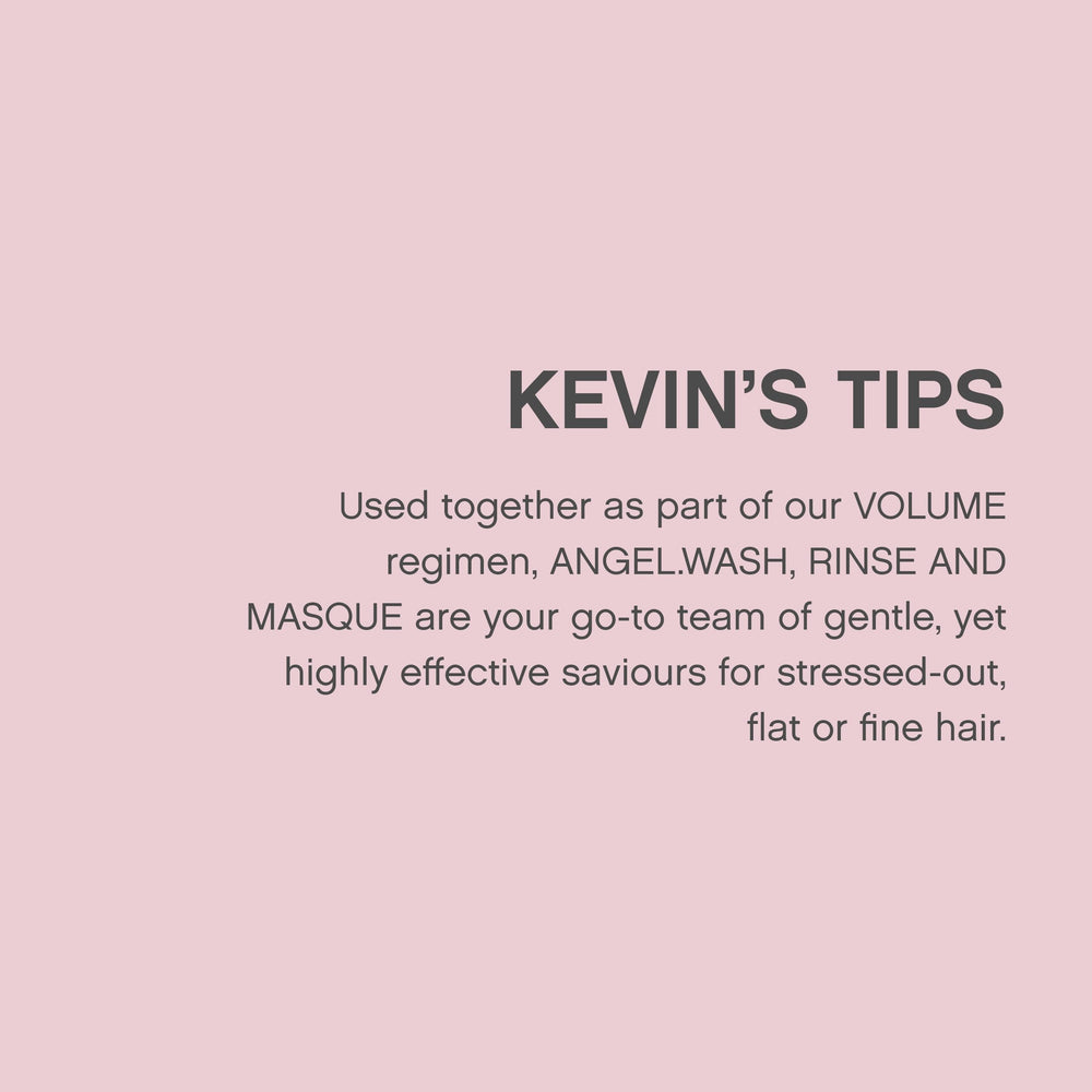 Kevin.Murphy Angel.Wash creates a gentle cleanse for fine coloured hair.