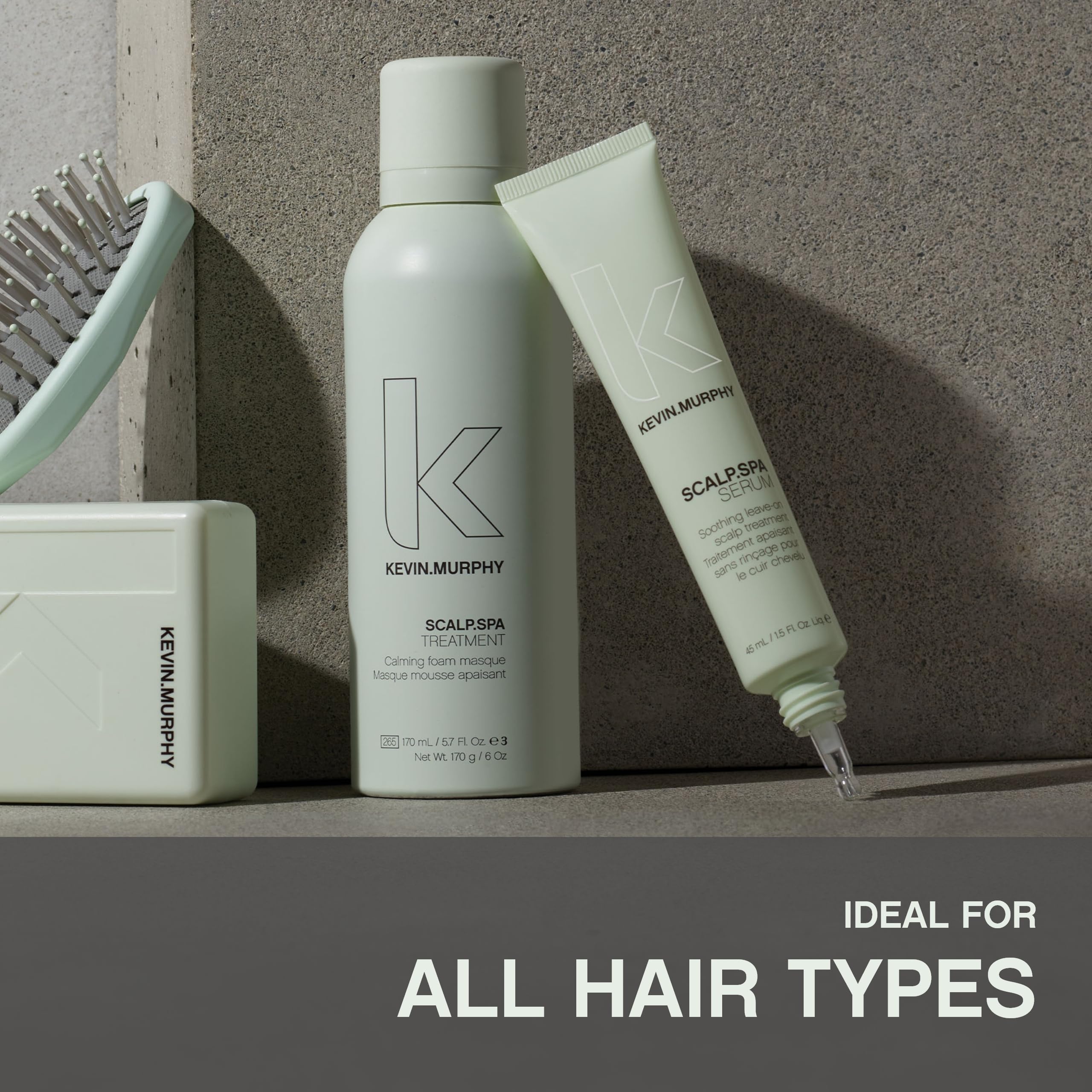 KEVIN.MURPHY Celery Seed Extract highlighted as a natural soothing ingredient in the formula.