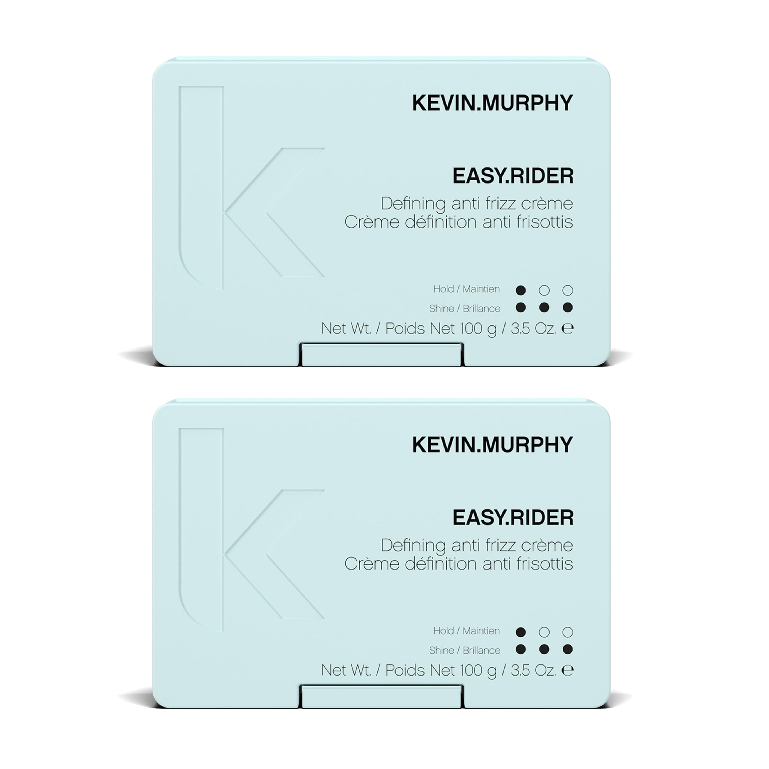 KEVIN.MURPHY EASY.RIDER anti frizz cream pack 2 bottles for sleek, manageable hair.