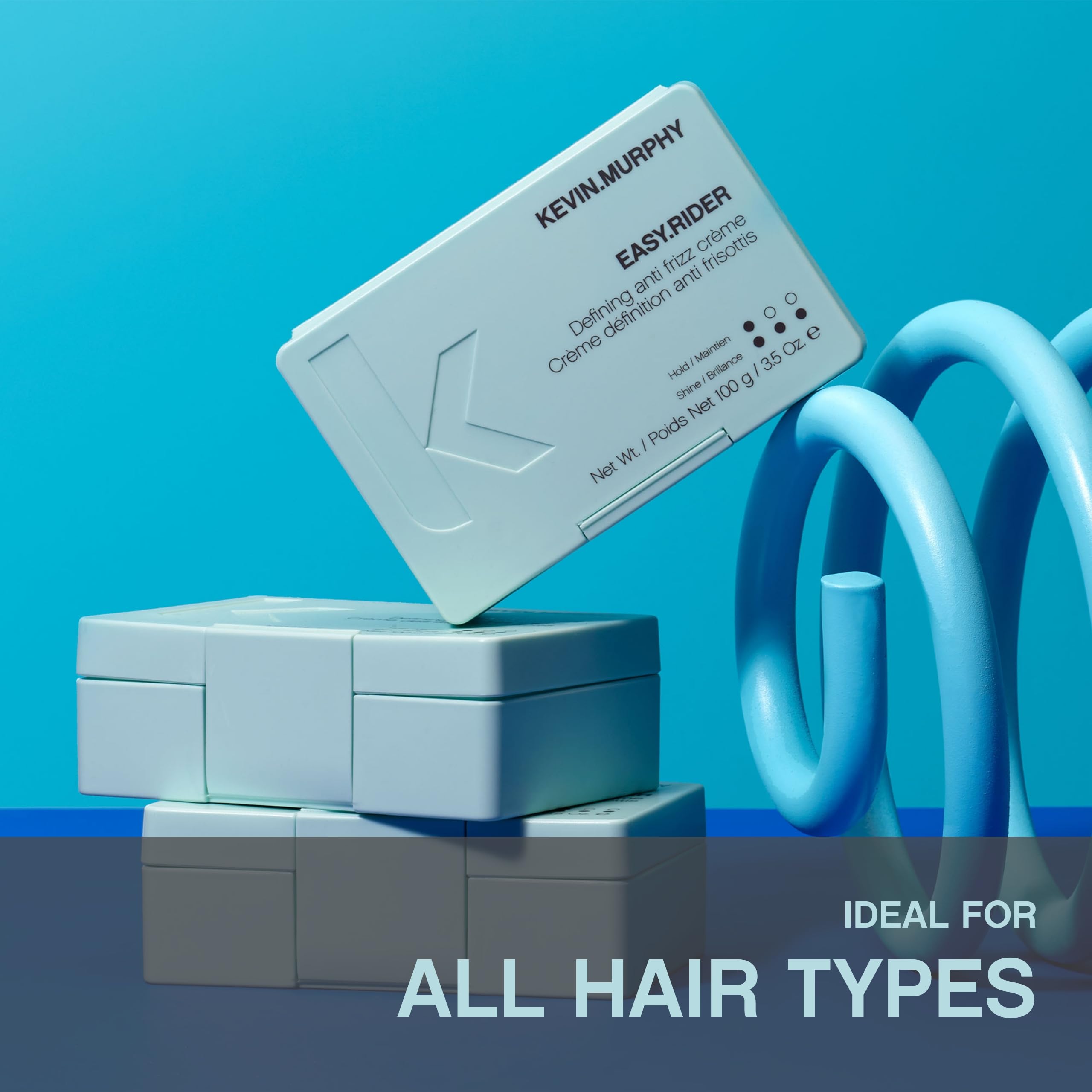 KEVIN.MURPHY EASY.RIDER anti frizz cream salon inspired look for everyday styling.