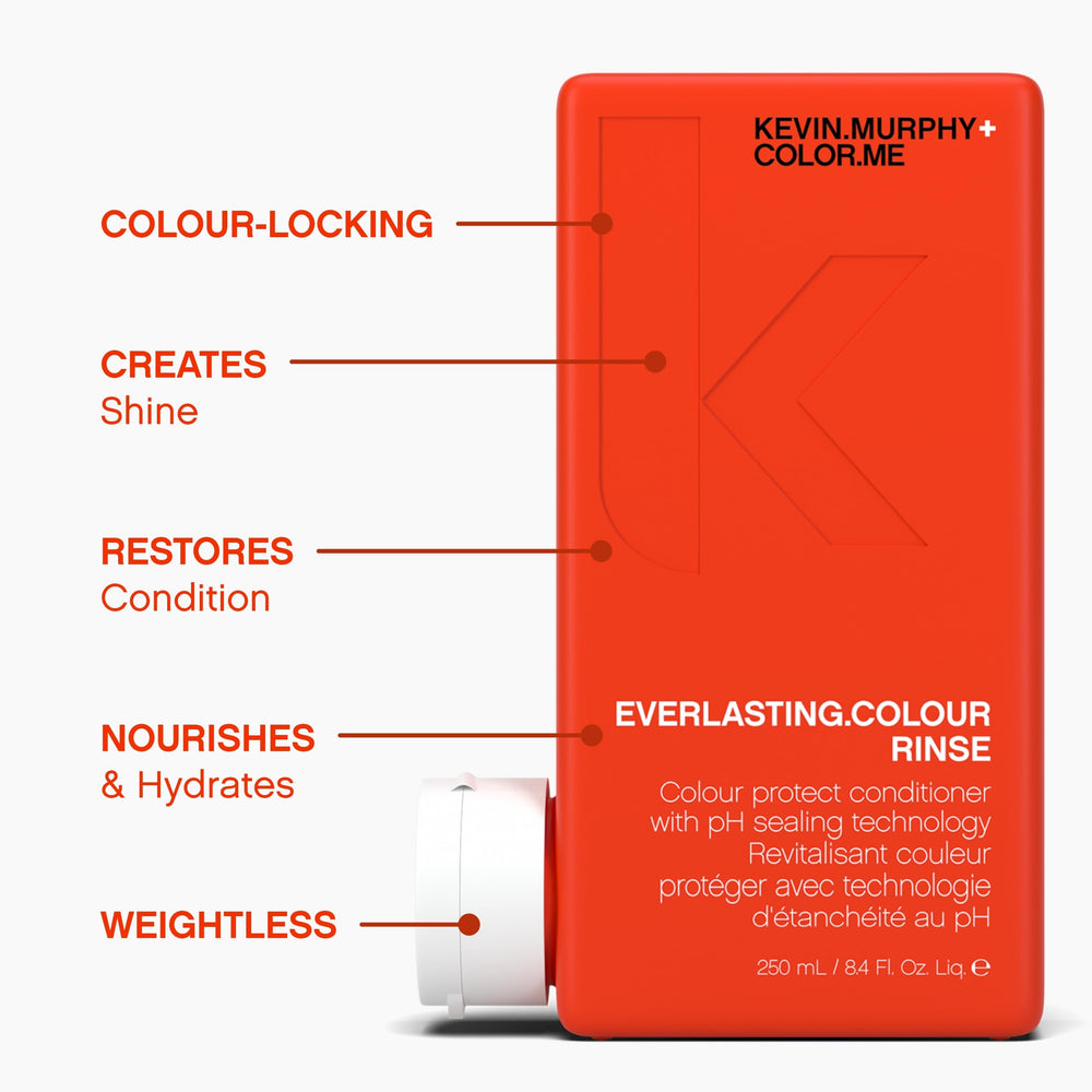 After-use hair texture appears smoother with KEVIN.MURPHY Everlasting Colour Rinse