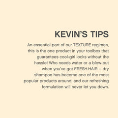 KEVIN.MURPHY Fresh.Hair mist-dispersion during spray application