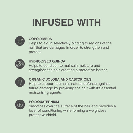 KEVIN.MURPHY Heated.Defense bottle front highlighting portable heat protection during styling.