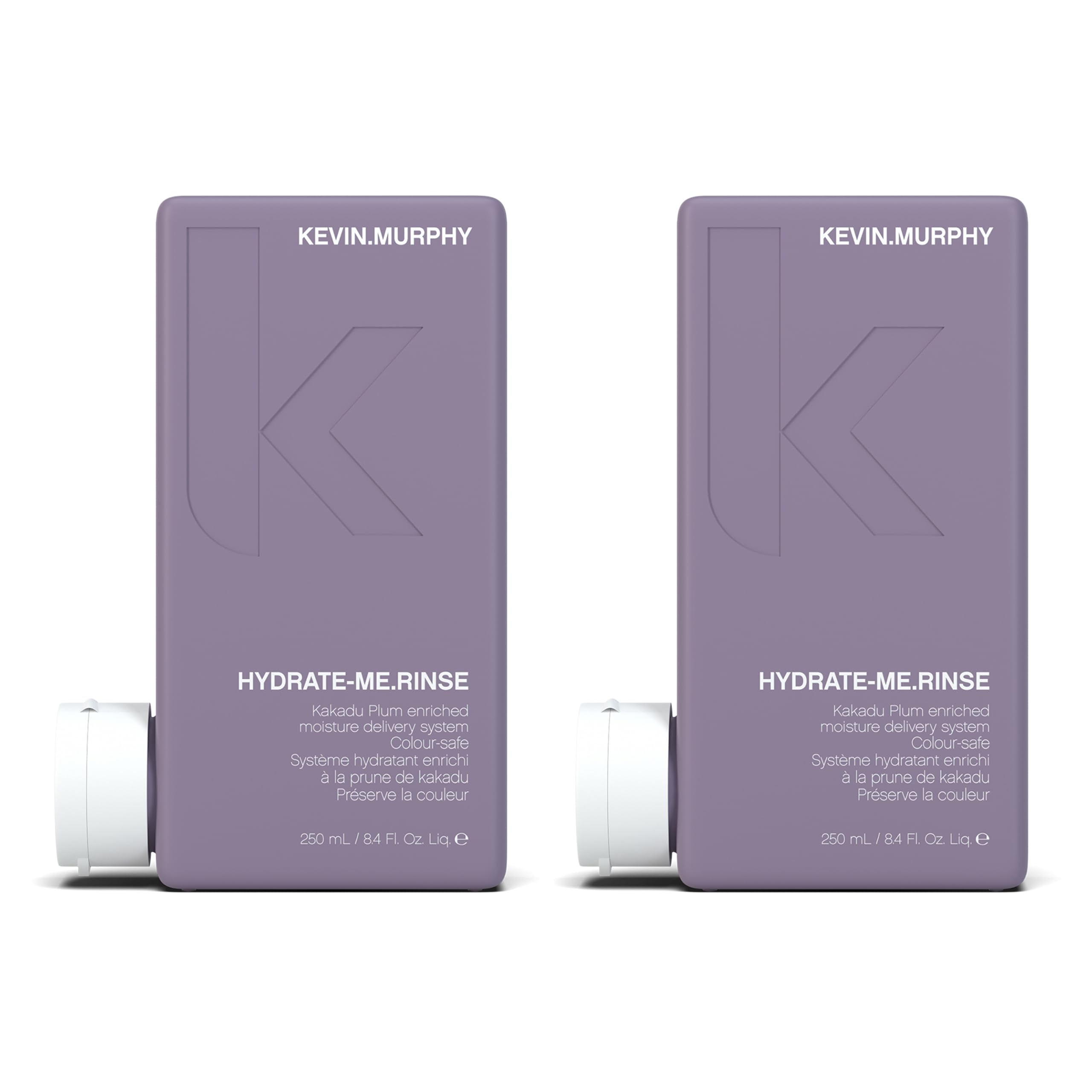 KEVIN.MURPHY Hydrate-Me.Rinse bottle on a shelf supports moisture for dry hair.