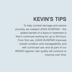 Cruelty-free and sulfate-free Leave-In.Repair formula highlights clean care