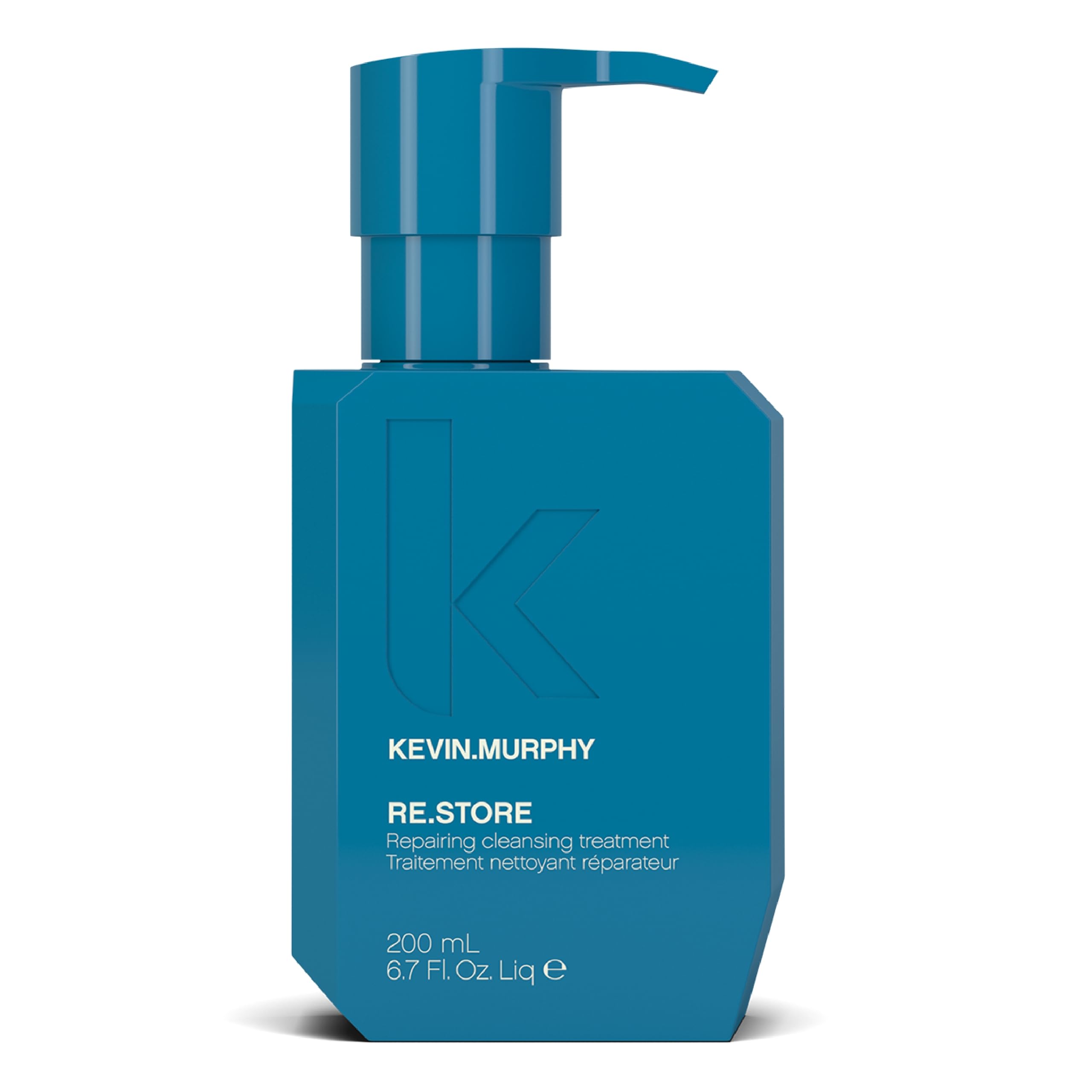 KEVIN.MURPHY RE.STORE bottle closeup highlights sulphate-free cleansing for damaged hair