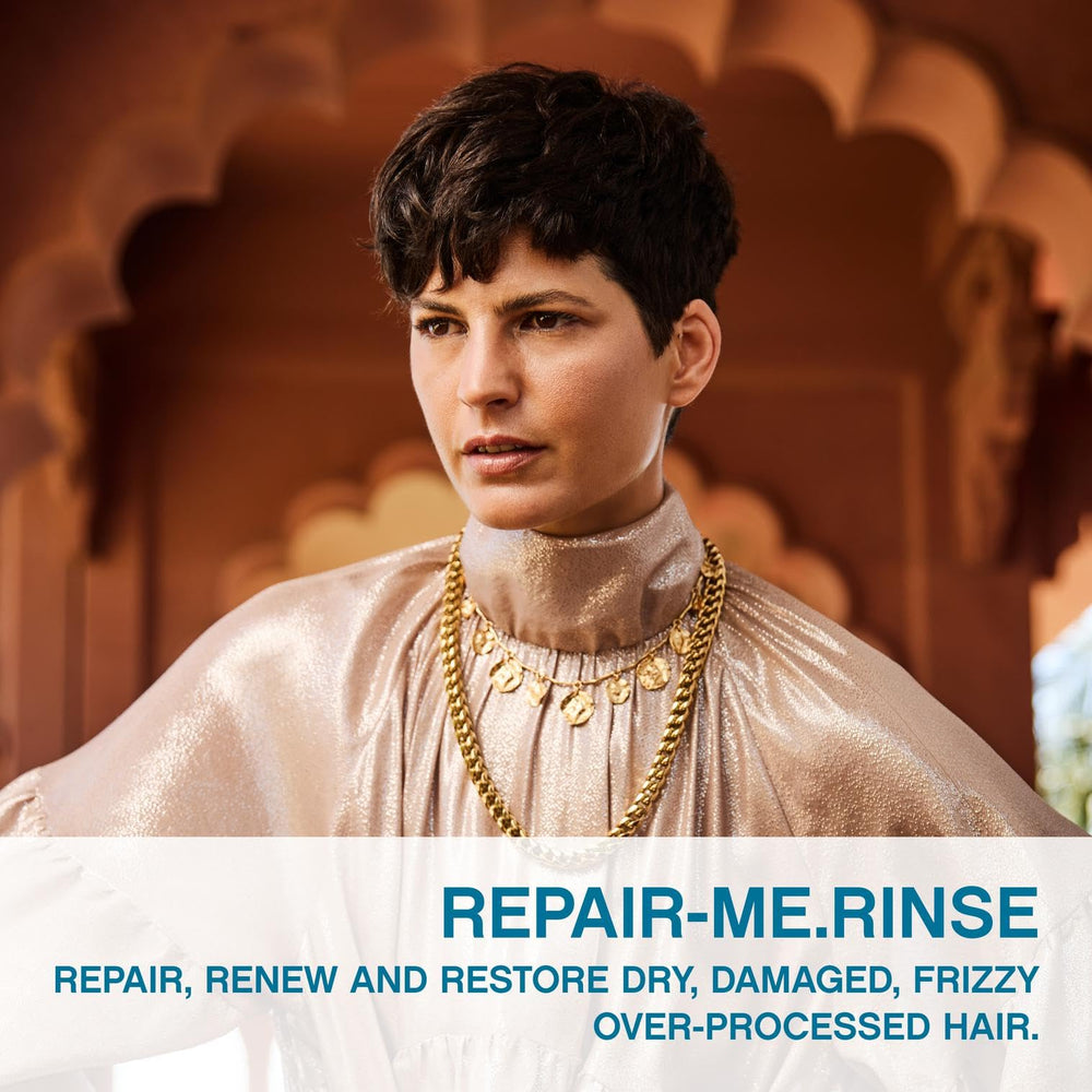 Kevin Murphy Repair.Me.Rinse label close-up highlighting nourishing ingredients.