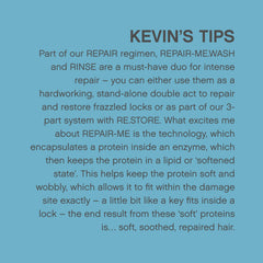 Kevin.MURPHY Repair.Me.Wash lather application demonstrates easy distribution.