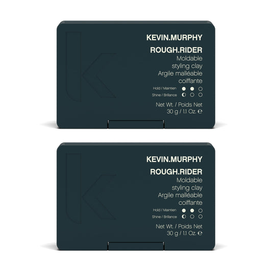 KEVIN.MURPHY ROUGH.RIDER clay delivers strong hold with a matte finish for all hair types.