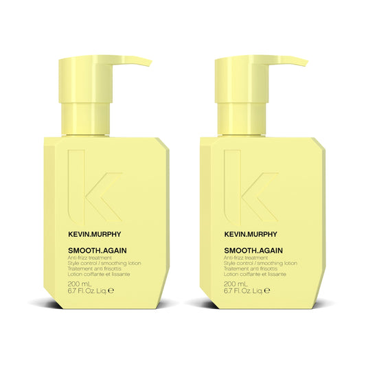 Kevin.MURPHY Smooth.Again bottle front view highlighting frizz control and shine.