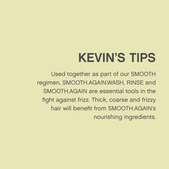 Kevin.MURPHY Smooth.Again hand application shot emphasizing leave-in hydration.
