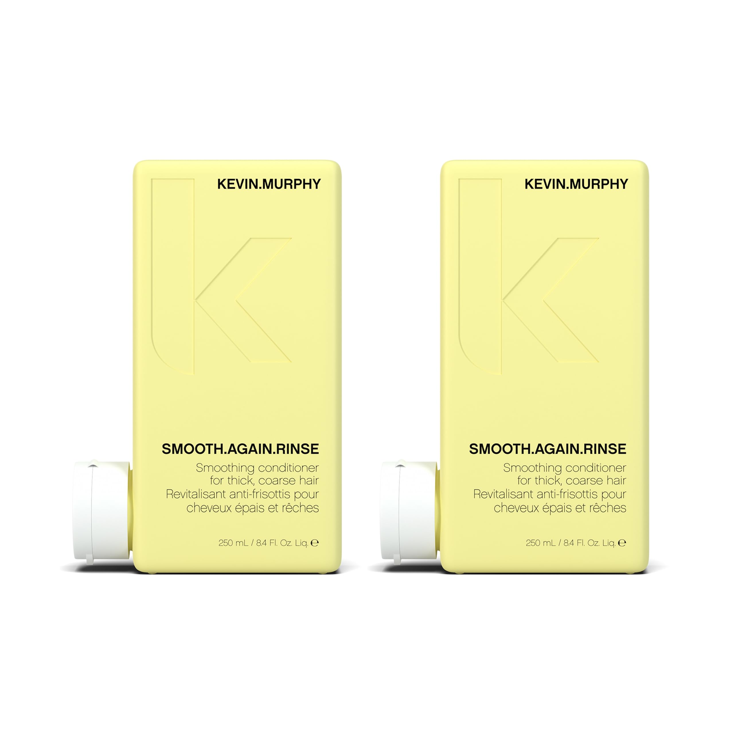 KEVIN.MURPHY Smooth.Again Rinse bottle closeup showing smoothing for thick hair.