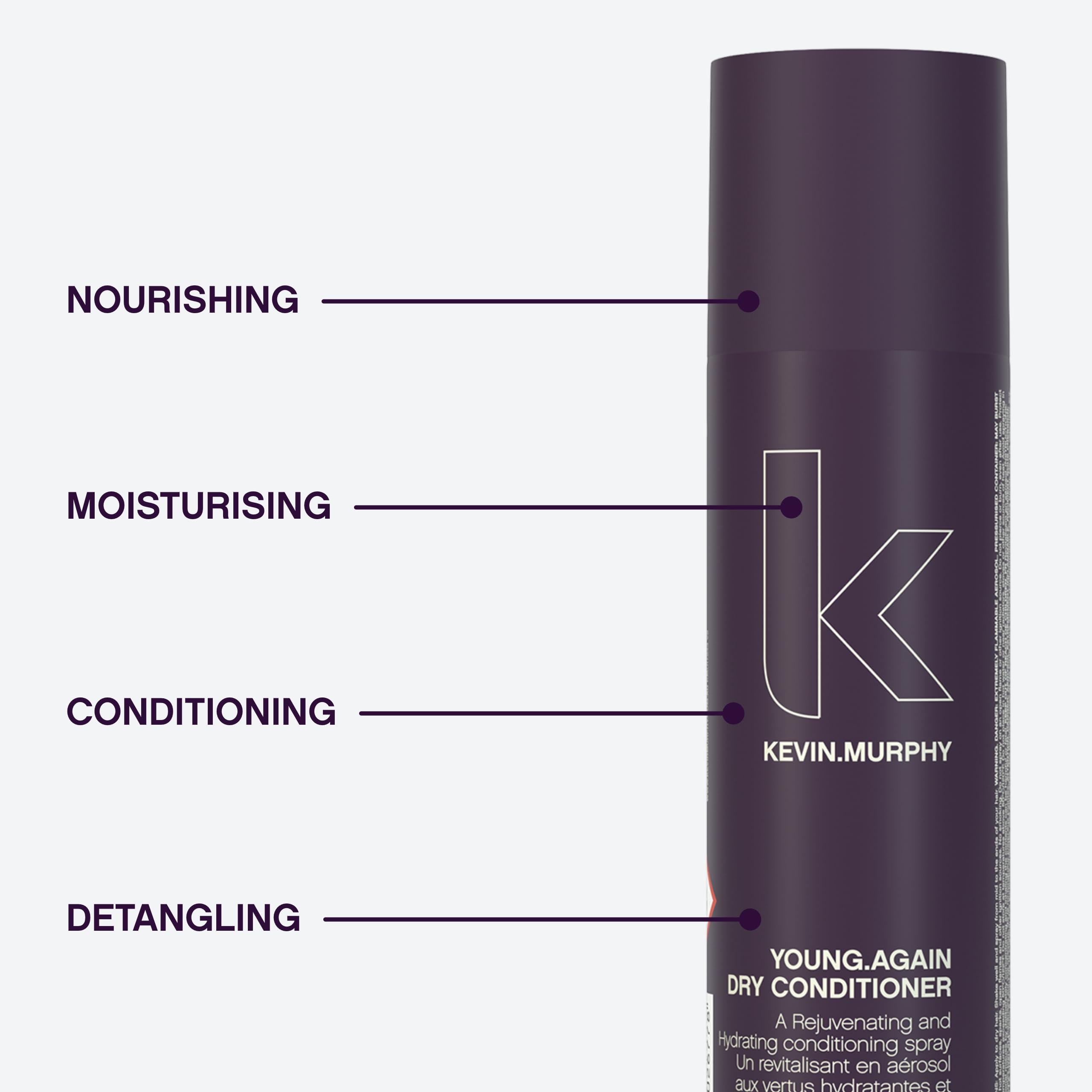 KEVIN.MURPHY Young.Again dry conditioner texture for silky manageability.