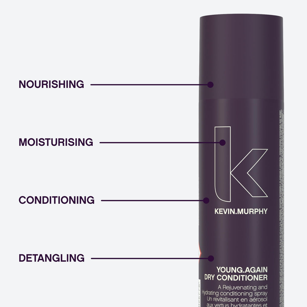 KEVIN.MURPHY Young.Again dry conditioner texture for silky manageability.
