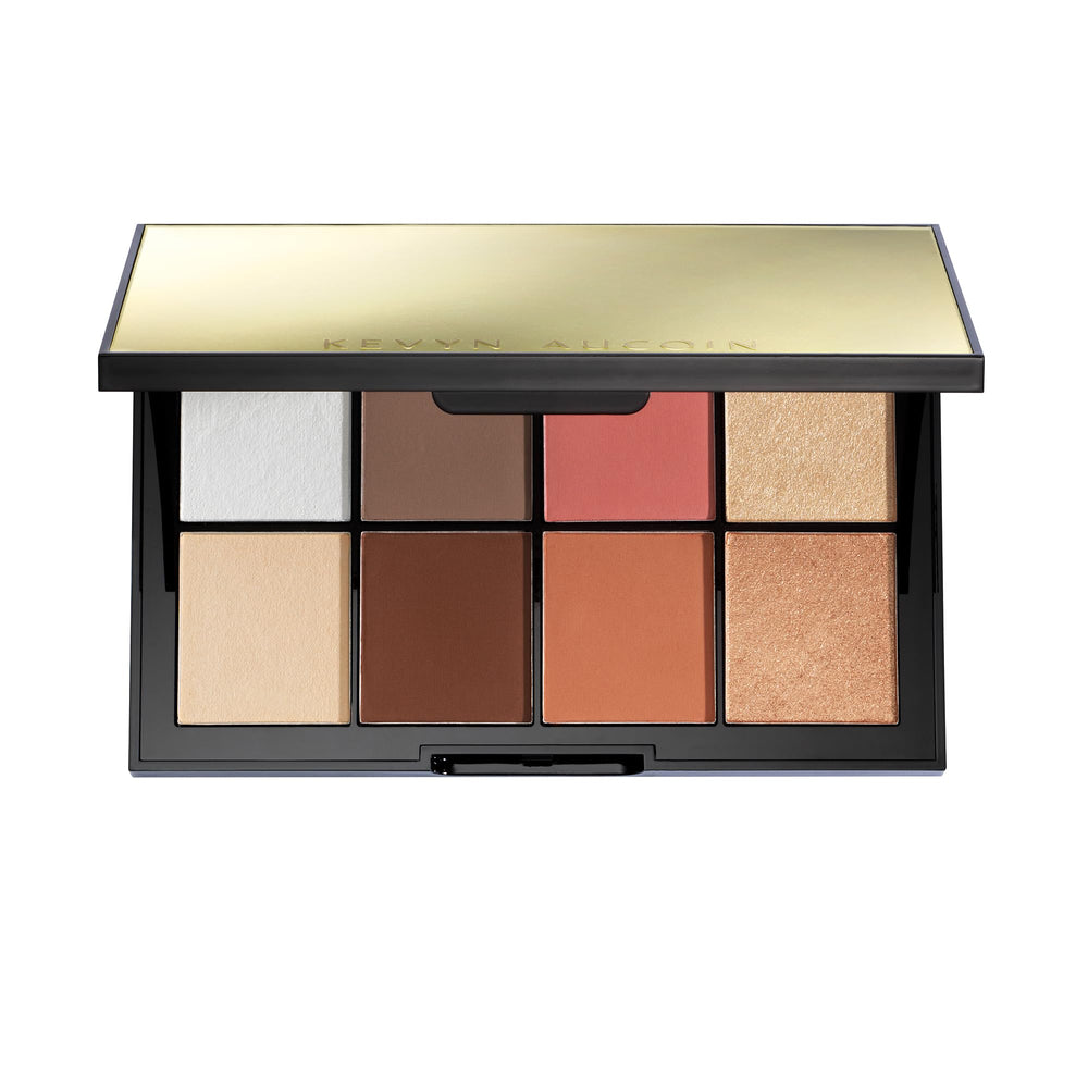 Kevyn Aucoin Volume 4 compact front view for all-in-one contour and highlight