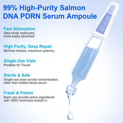Kewhunt Salmon DNA PDRN serum texture shown while applying for even coverage.