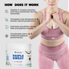 Absorbed quickly with no stain on clothing after using Kewlioo sweat gel.