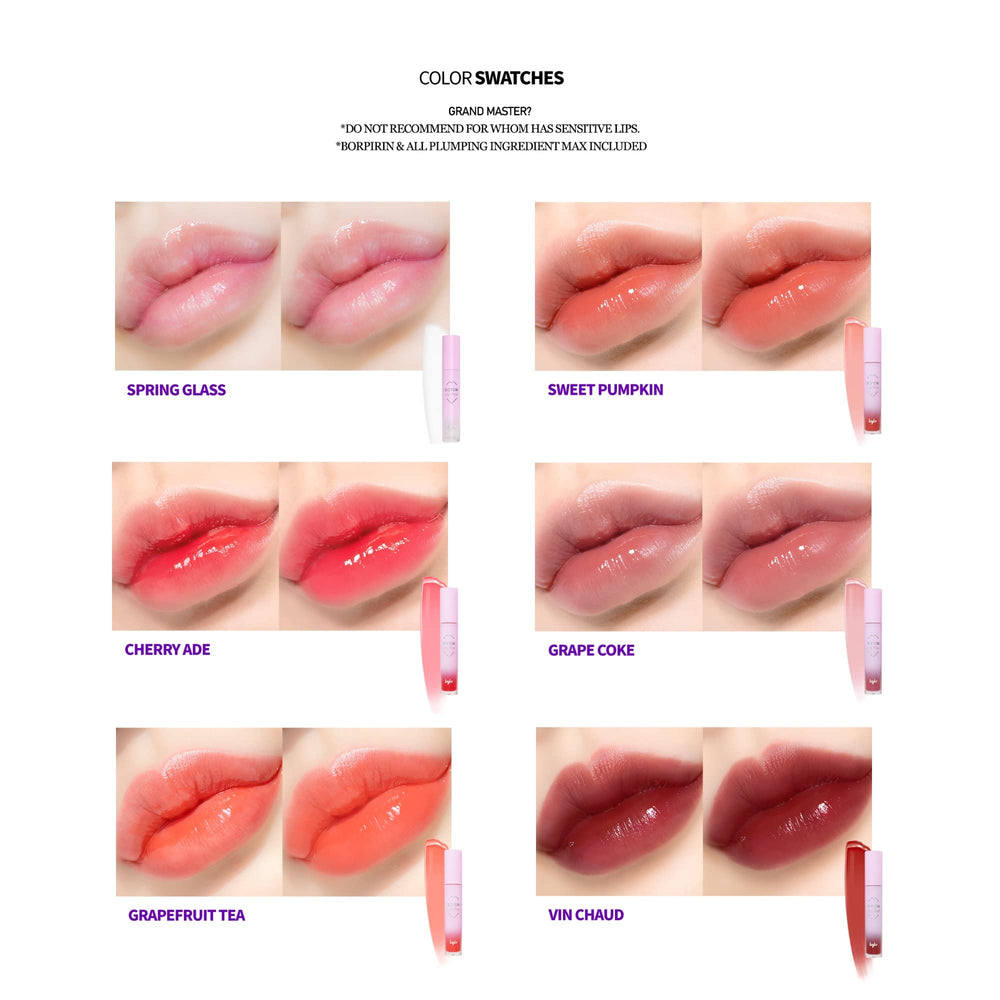Keybo Dotom Lip Plus 16-color tint suits various lip tones.