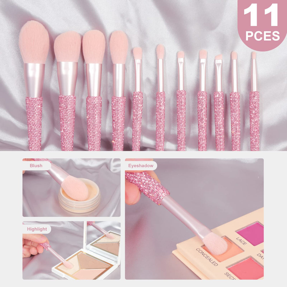 KEYPOWER multipurpose brushes cover foundation to eyeshadow for versatile looks