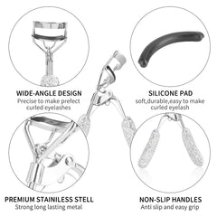 KEYPOWER stainless steel curler body for durable, smooth curling