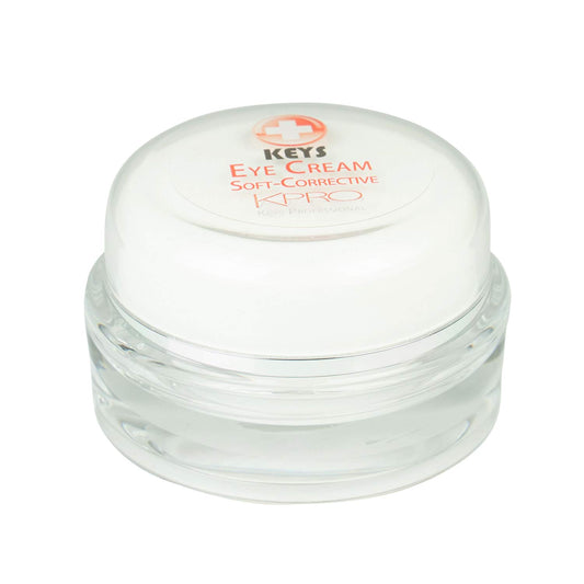 Keys KPRO Illuminating Eye Cream bottle demonstrates OptiFX for brighter under-eye.