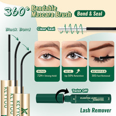 KEYYOU 10-18mm mix lashes allow versatile styling at home.