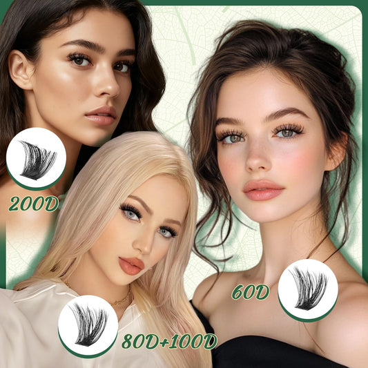 KEYYOU 9-18mm lengths chart demonstrating versatile styles from natural to dramatic.