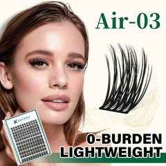KEYYOU air touch cluster lashes offer feather-light wear for all-day comfort.