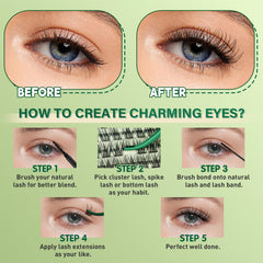 KEYYOU Easy-application brush included for precise placement.
